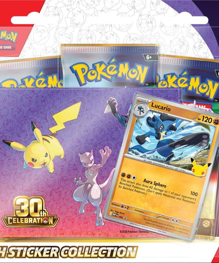 Pokémon 30th Celebration Tech Sticker Collection