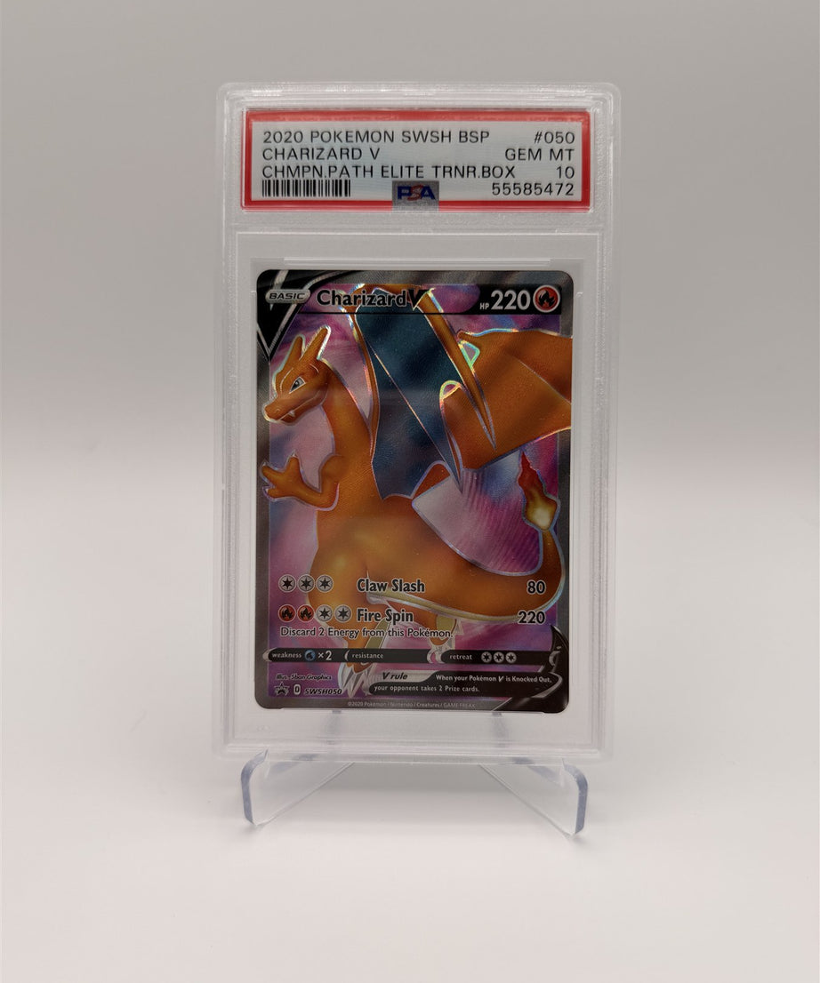 PSA 10 Charizard V — 2020 Champion's Path Elite Trainer Box Promo #050