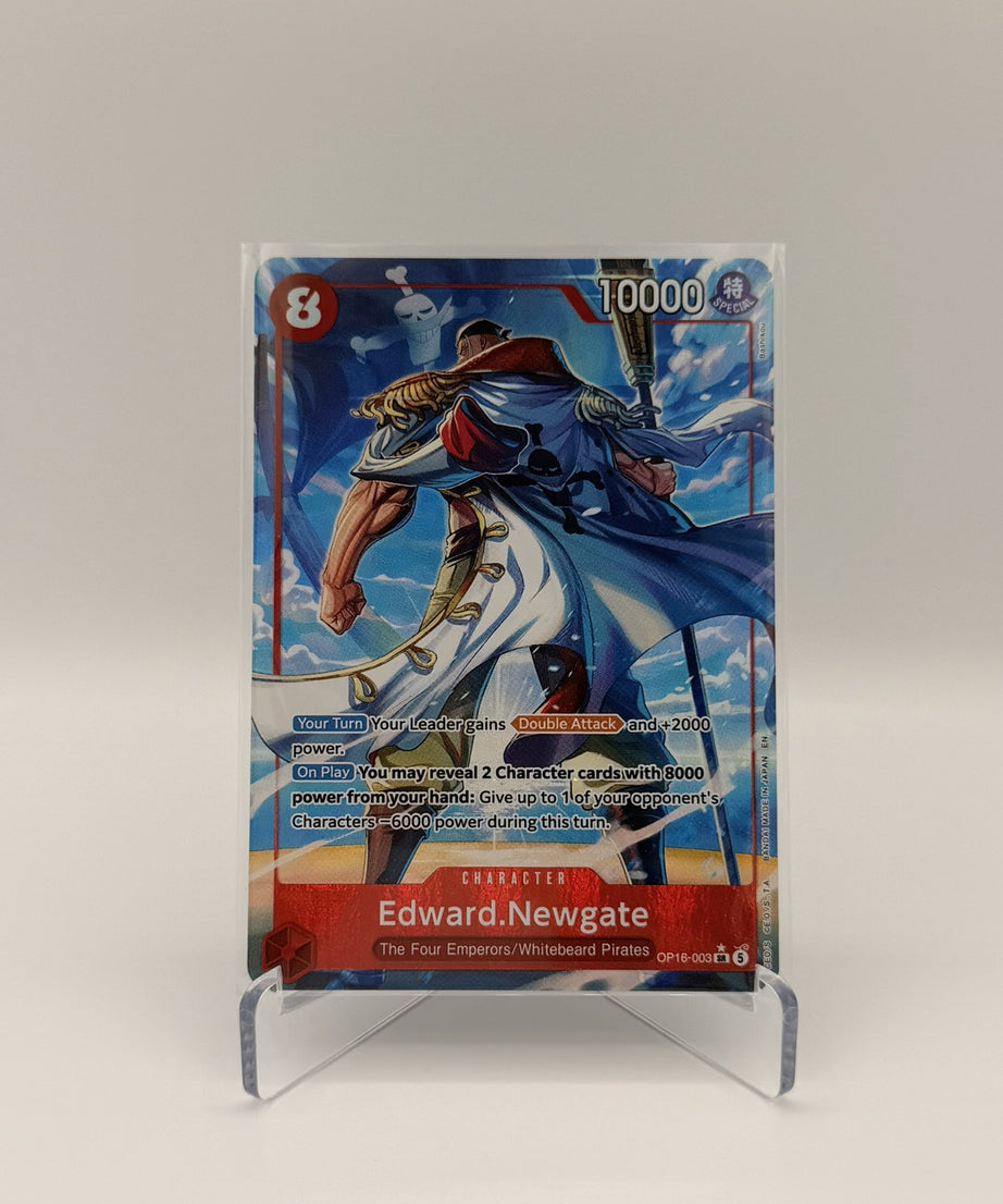 Edward.Newgate — OP16-003 SR Alternate Art, The Time of Battle (Raw, Near Mint)