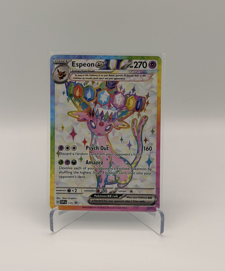 Espeon ex — Scarlet & Violet Black Star Promo #175 (Raw, Near Mint)