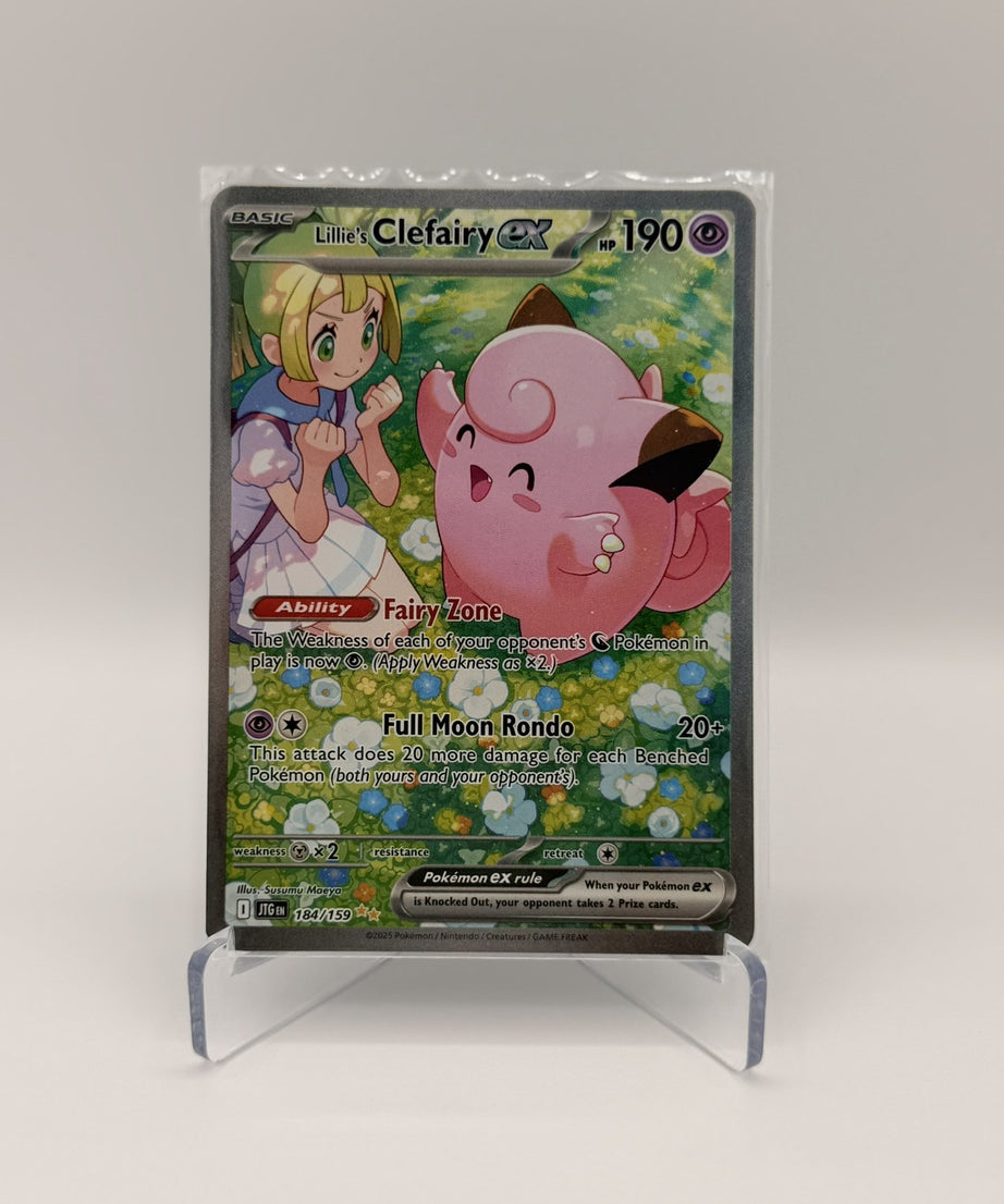 Lillie's Clefairy ex — Journey Together #184/159 Special Illustration Rare (Raw, Near Mint)