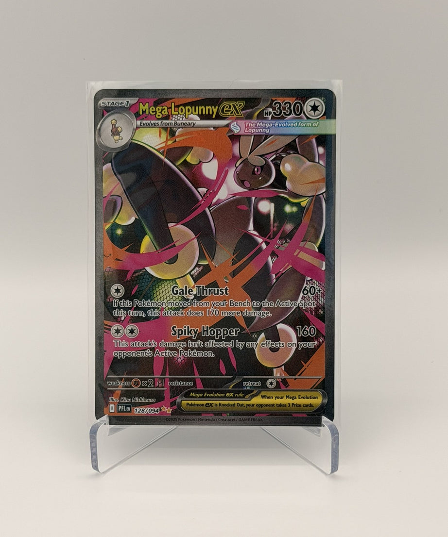 Mega Lopunny ex — Phantasmal Flames #128/094 Special Illustration Rare (Raw, Near Mint)