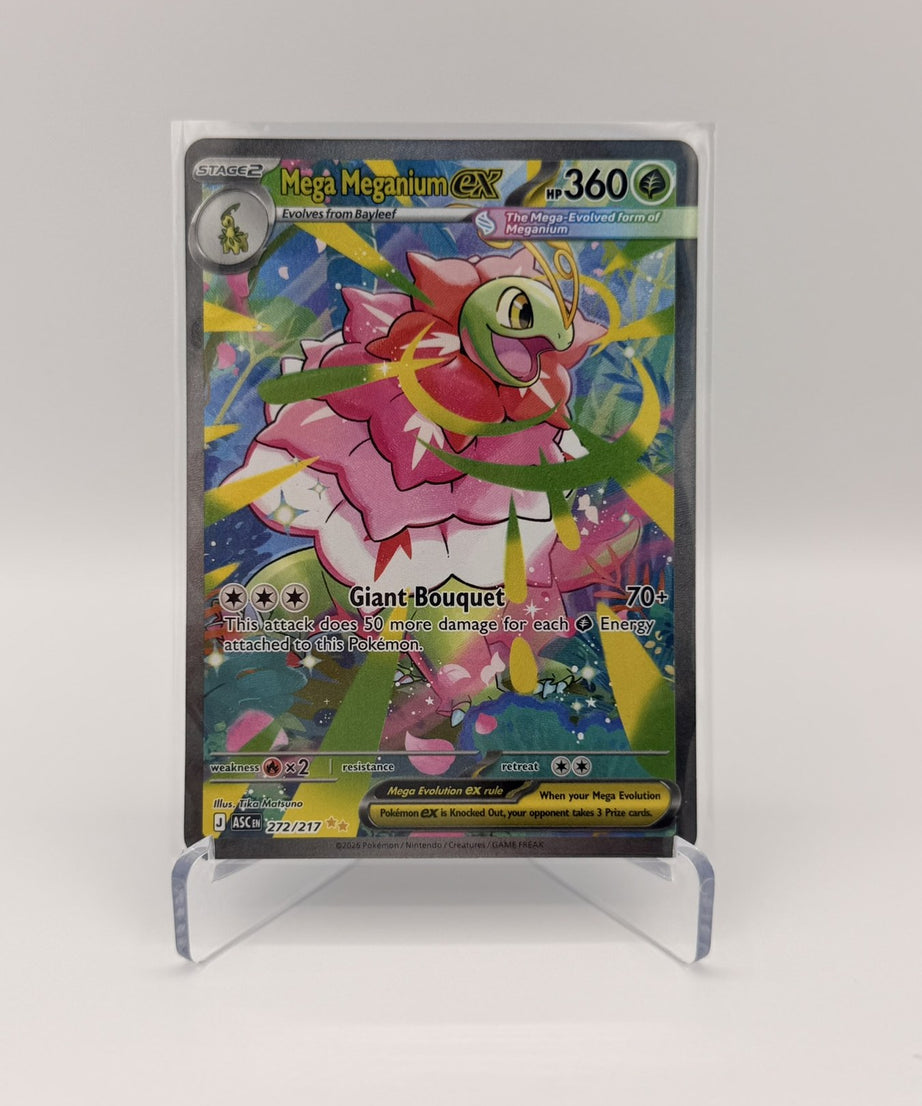 Mega Meganium ex — Ascended Heroes #272/217 Special Illustration Rare (Raw, Near Mint)