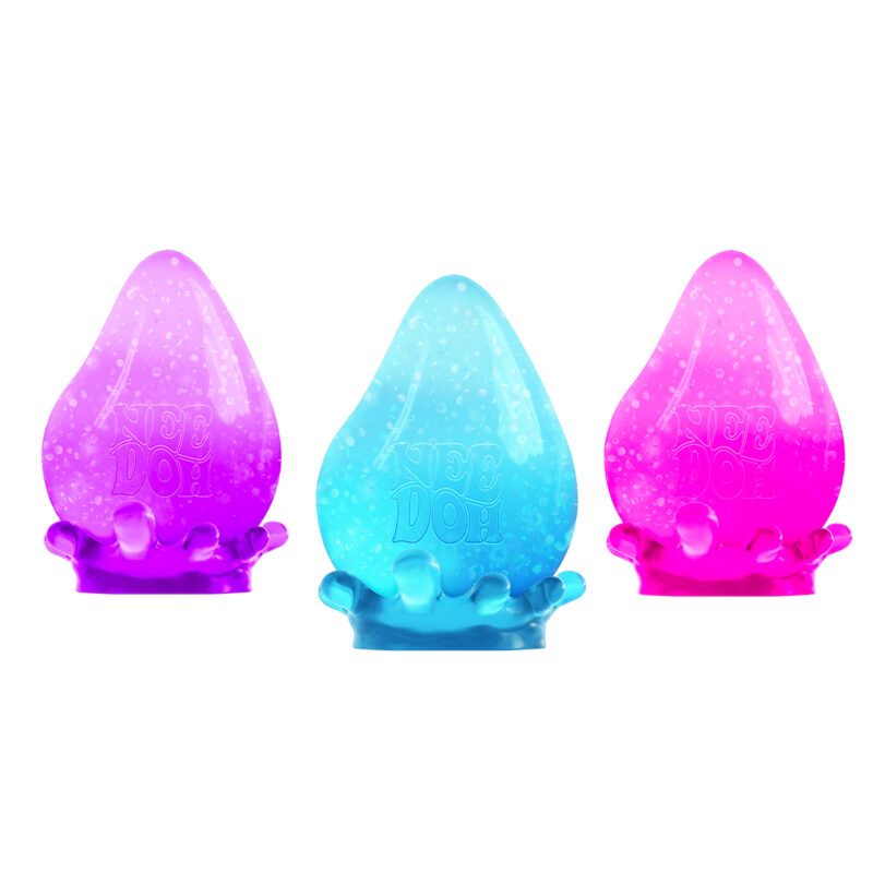 NeeDoh Dream Drop — Sparkle Squish with Display Stand
