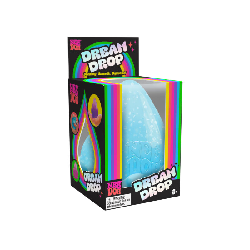 NeeDoh Dream Drop — Sparkle Squish with Display Stand