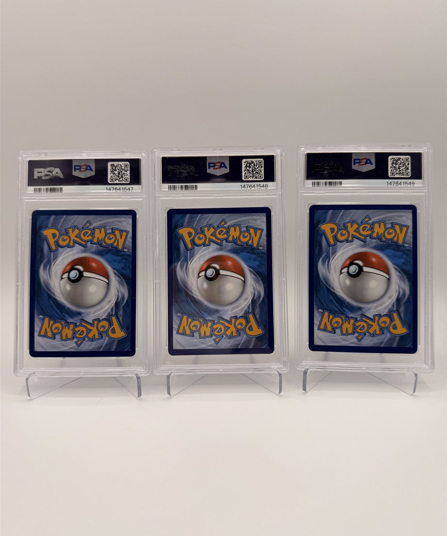 PSA 10 Oricorio ex (Set of 3, Sequential Certs) — 2025 Mega Evolution Pack Ultra-Premium Collection #024