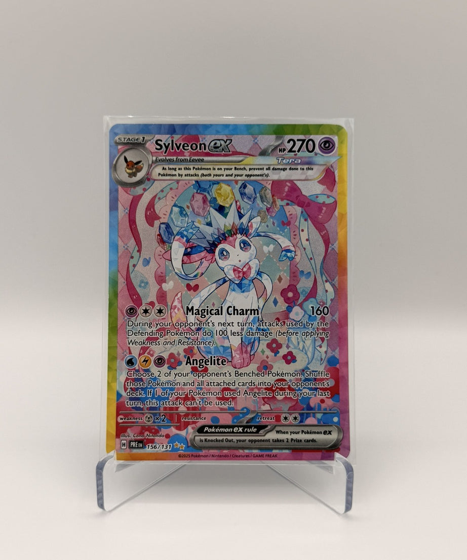 Sylveon ex — Prismatic Evolutions #156/131 Special Illustration Rare (Raw, Near Mint)