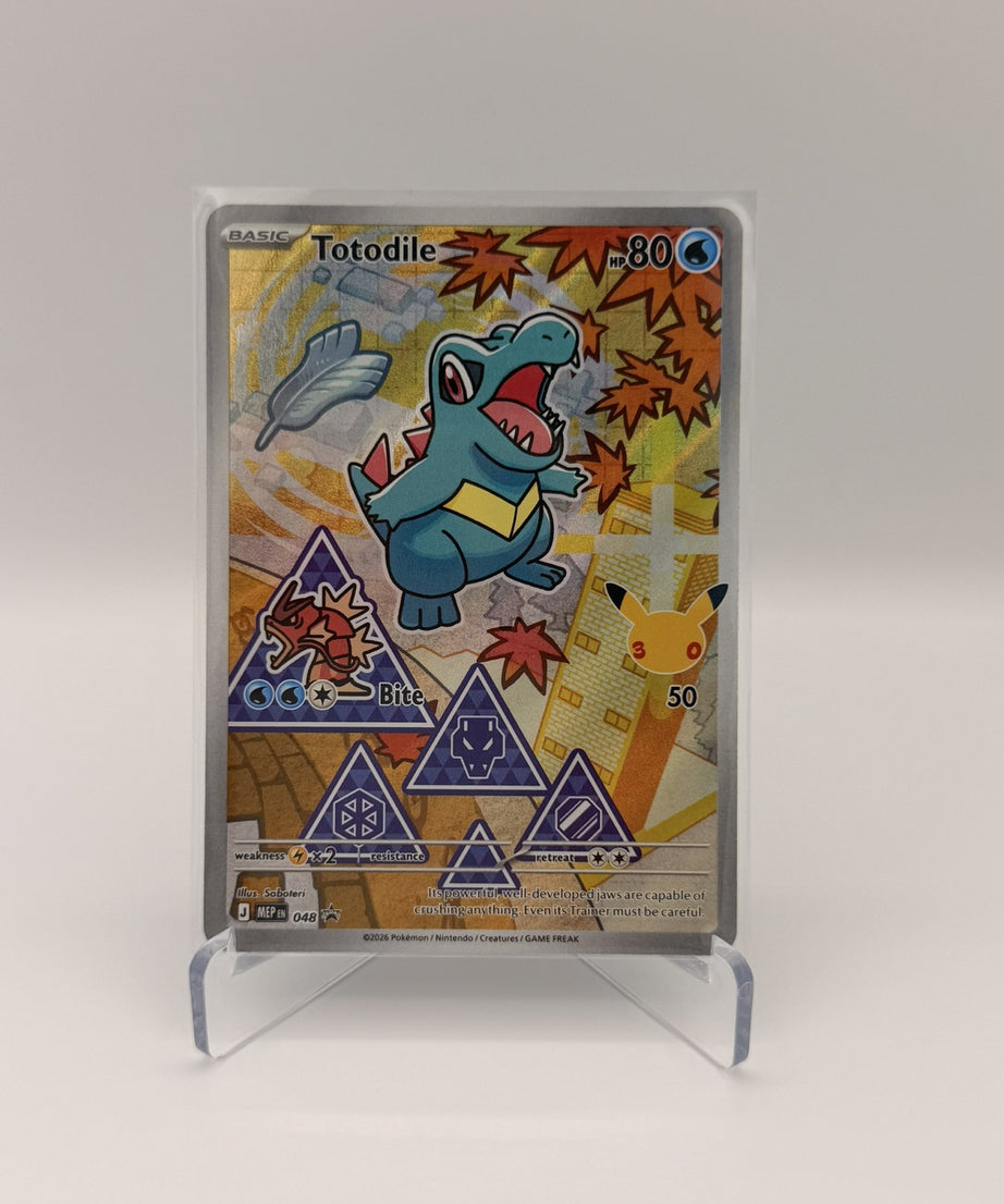 Totodile — Mega Evolution Black Star Promo #048 (Raw, Near Mint)