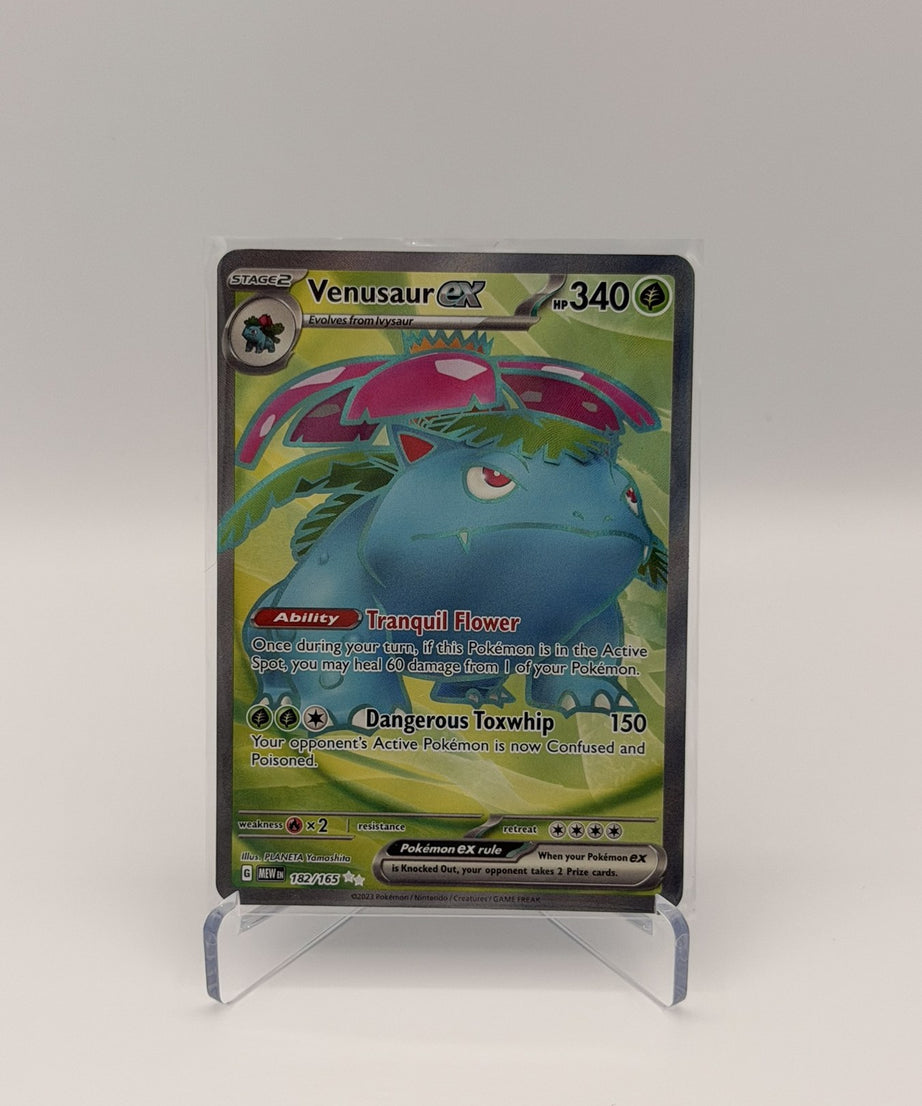 Venusaur ex — Scarlet & Violet 151 #182/165 Full Art (Raw, Near Mint)